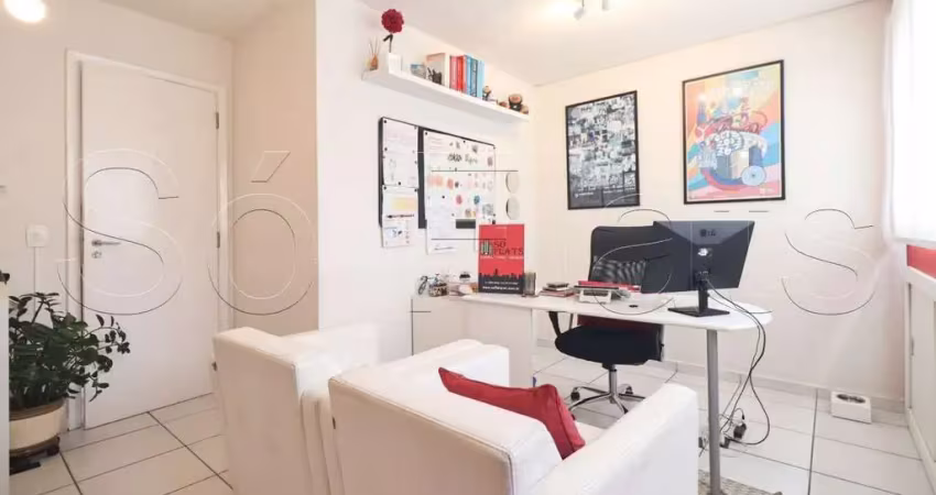Sala comercial totalmente mobiliada com 41m² na vila olimpia.