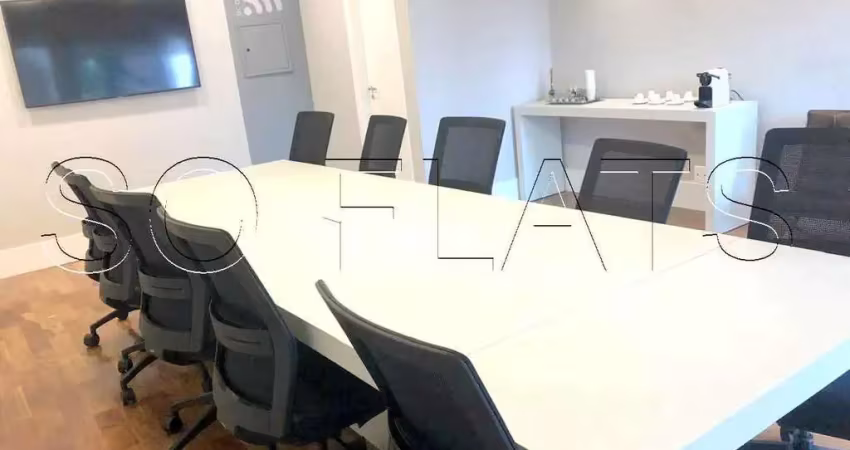 Sala comercial em pinheiros com 41m², 2 banheiros e 1 vaga.