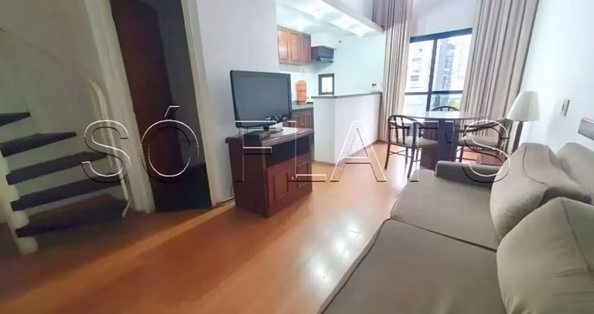 Duplex com serviços, todo mobiliado pronto para sa moradia, contrato sem burocracia período curto.