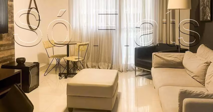 Flat sequoia disponível para venda com 57m², 1dormitório e 1 vaga de garagem