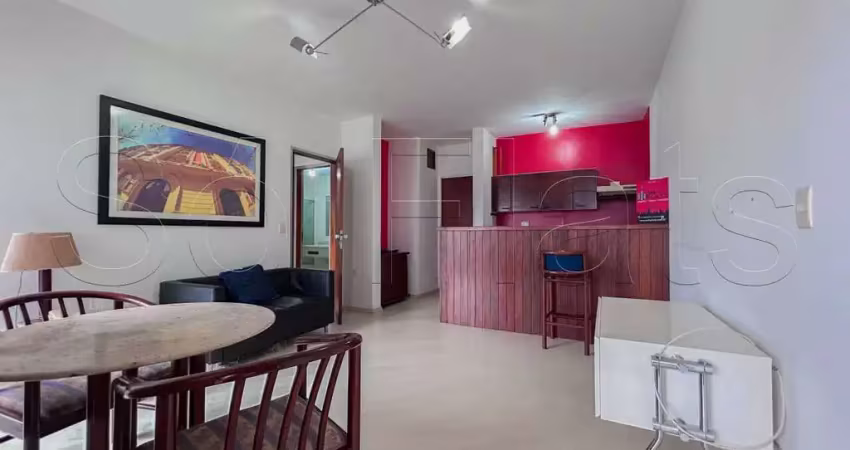 L'etoile, flat disponível para locação contendo 56m², 1 dormitório e 1 vaga de garagem.