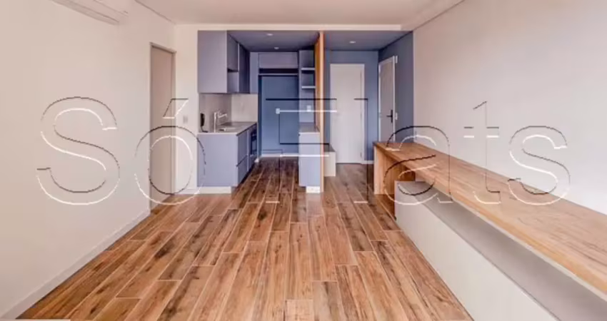 Residencial white 2880, studio disponível para locação contendo 48m², 01 dormitório e 01 vaga.