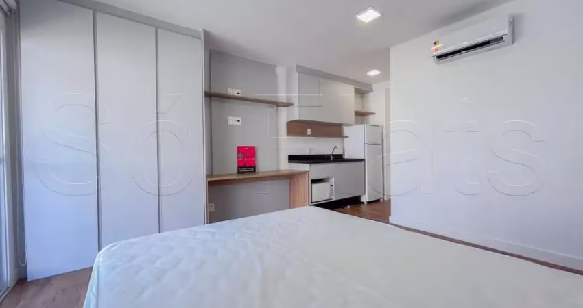 Residencial ascent paulista, apto disponível para locação contendo 30m² e 1 dormitório.