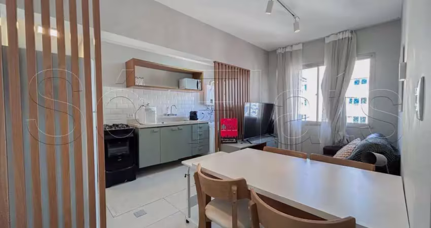 Mont hermon, flat disponível para locação contendo 41m², 01 dormitório e 01 vaga.