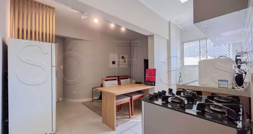 Mont hermon, flat disponível para locação contendo 40m², 01 dormitório e 01 vaga.