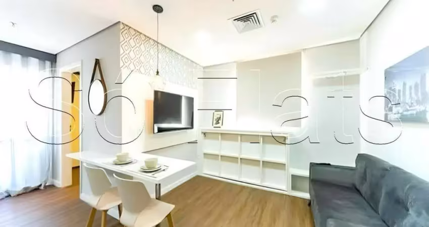 Apto blue tree santo andré disponível para locação com 43m², 1 dormitório e 1 vaga de garagem.