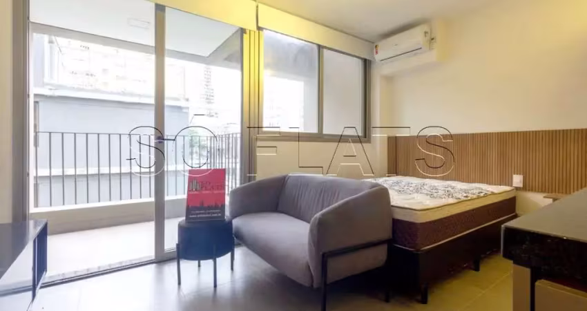 Apto no vn melo alves disponível locação 27m², 1 dormitório no bairro do jardim paulista.