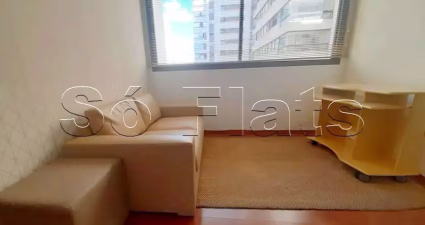 Usa moema, flat disponível para locação contendo 50m², 01 dormitório e 01 vaga.
