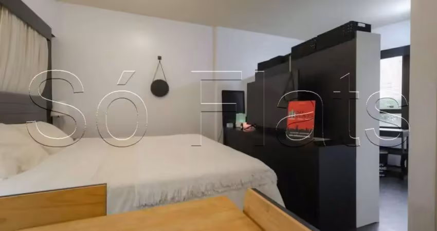 Flat ao lado do hospital hcor prox. ao curso etapa e av. paulista disponível locação.