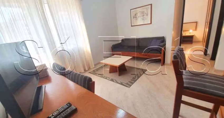 Apartamento no Jardins Próx ao Metro Consolação com 1x dormitório e varanda.
