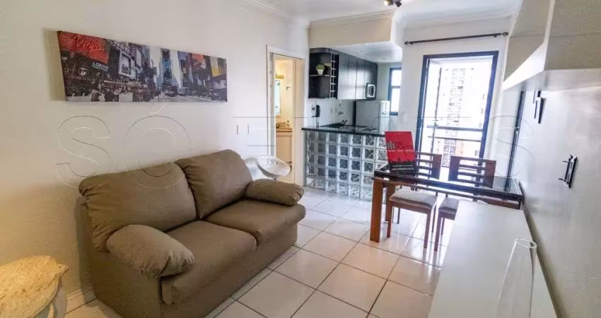 Flat na vila nova conceição com 35m² disponível à venda.