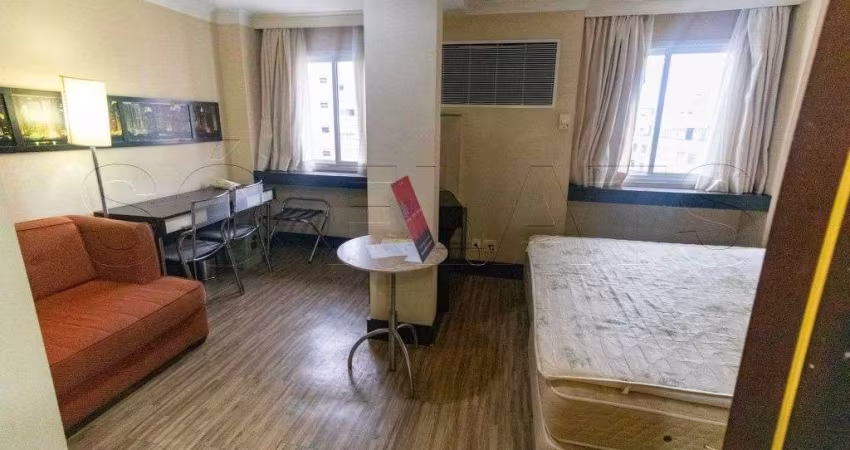 Flat no International Plaza, 29m², 1 dormitório e 1 vaga, disponível para locação no Jardim Paulista