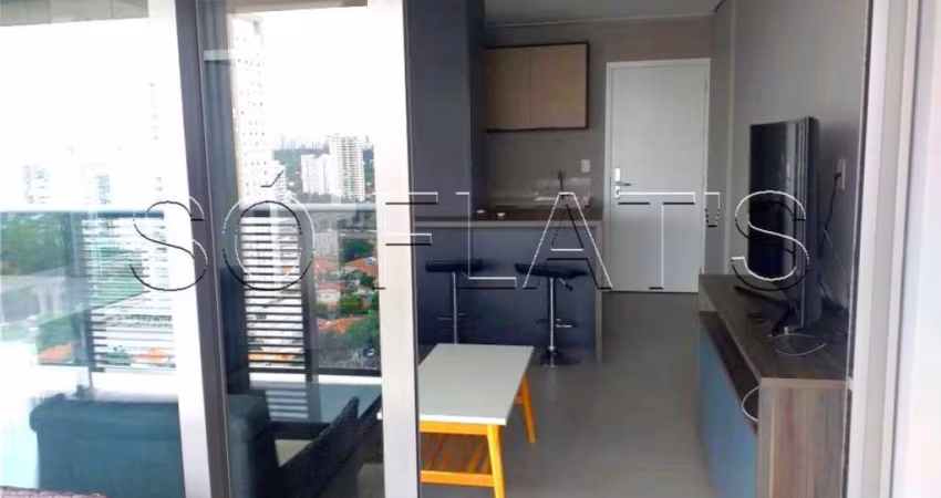 Residencial Habitarte I, flat disponível para locação contendo 30m², 1 dormitório e 1 vaga.