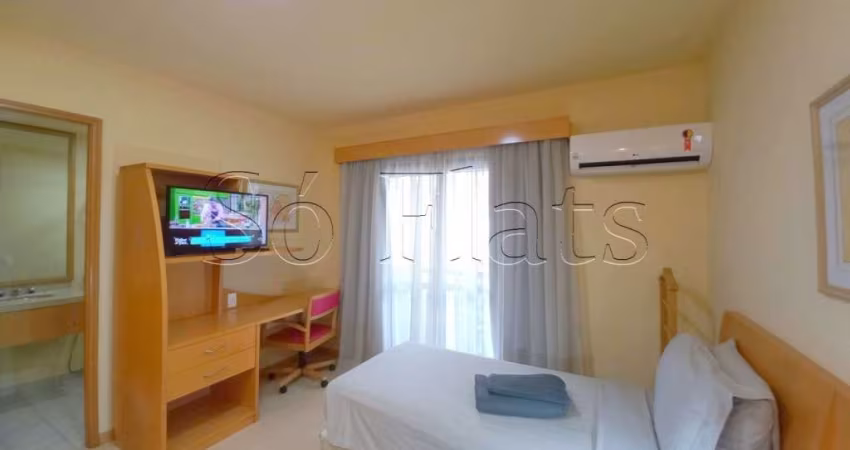 Flat no Interative com 23m², 1 dormitório e 1 vaga disponível para locação no Jardim Paulista.