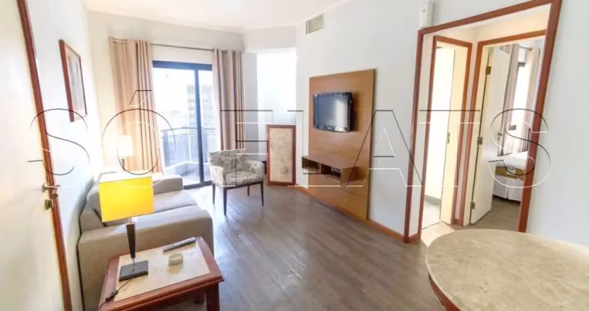 Flat para locação com 1 dorm. e 42m² na rua do shopping center 3 ao lado da avenida paulista.