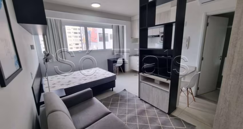 Flat para locação no Atrium Augusta com 24m², 1 dormitório e 1 vaga de garagem