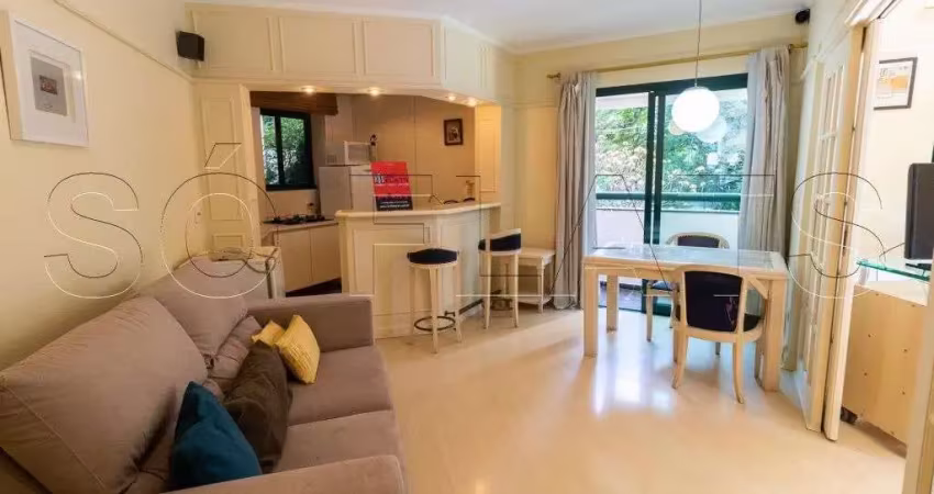 Flat estilo residence no itaim, disponível para locação sem burocracia e sem fiador, venha conferir