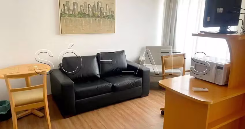 Flat tipo studio mobiliado com serviços, sem burocracia no coração do jardim paulista. consulte-nos.
