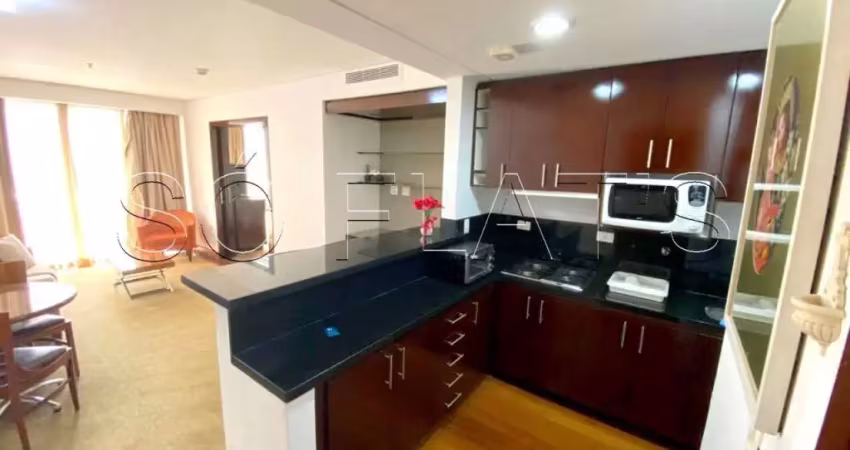 Flat george v, no itaim, flat alto padrão para morar ou investir