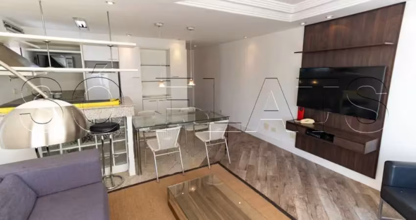 Flat na Vila Olímpia, próximo da a Av Santo Amaro e Av Brigadeiro Faria Lima