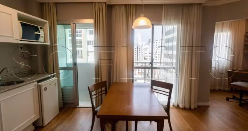 Flat prox a av paulista, faculdade mackenzie e bairro de higienopolis. com entrada imediata.