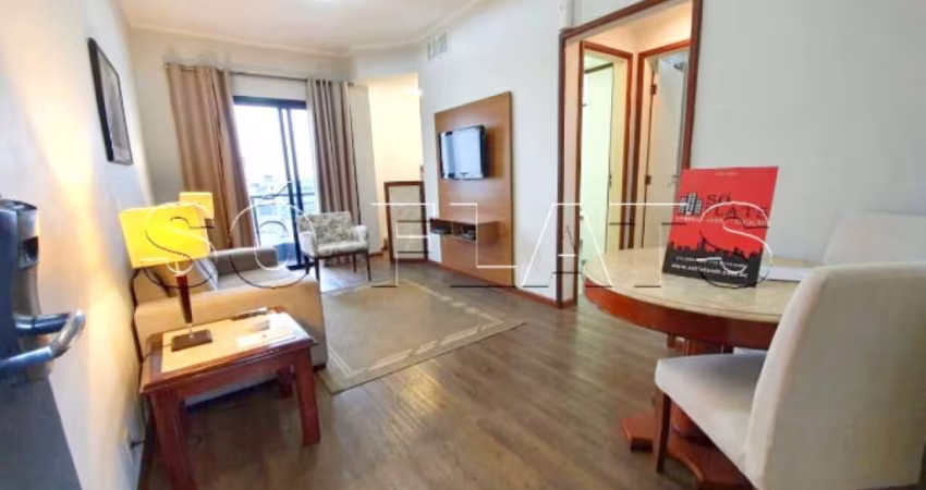 Flat com 1 dormitório 48m² na rua do Shopping Center 3. Ao lado da Av. Paulista.