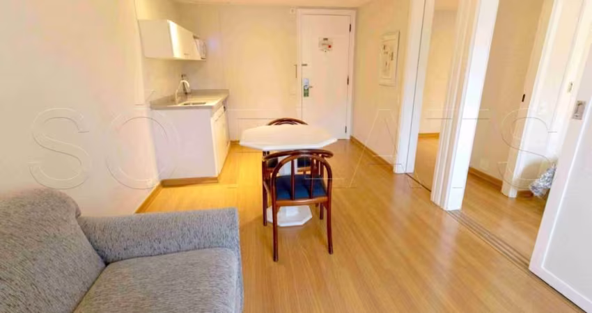 Flat na charmosa Alameda Lorena, fácil acesso a Paulista e Nove de Julho com 1x dormitório mobiliado