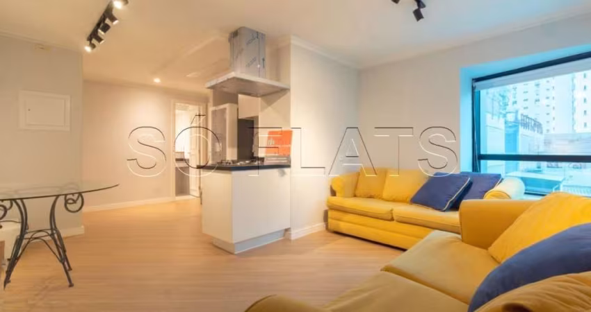 Apartamento com serviços para locação próximo ao Shopping Pamplona e Av 9 de Julho. Consulte-nos.