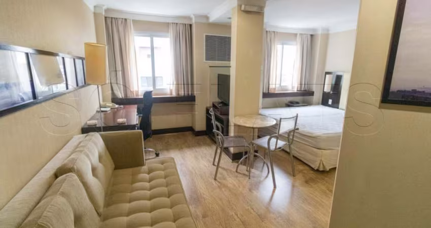 No Jardins Flat 1 Suíte 29m²  Transamérica Prime International Plaza está situado a apenas 1 quarte