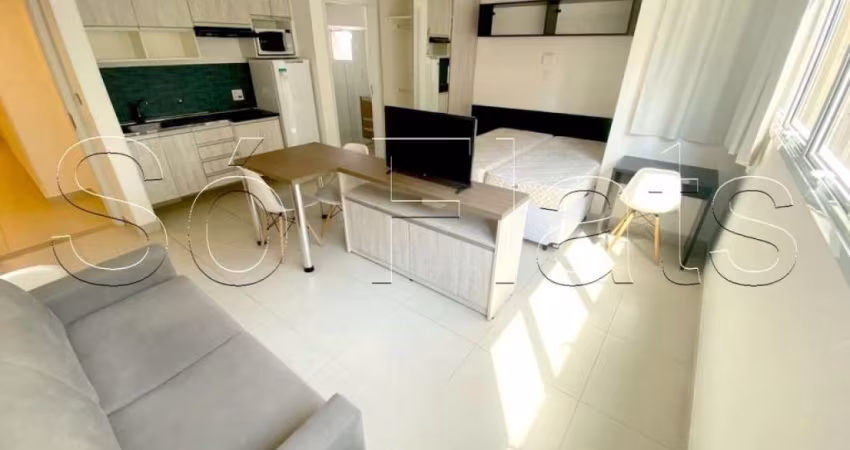 Atrium Augusta todo mobiliado próximo ao Hospital das Clínicas disponível locação.