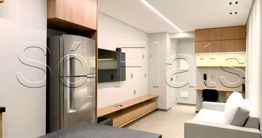 Apartamento na vila olímpia com 01 dormitório e varanda gourmet