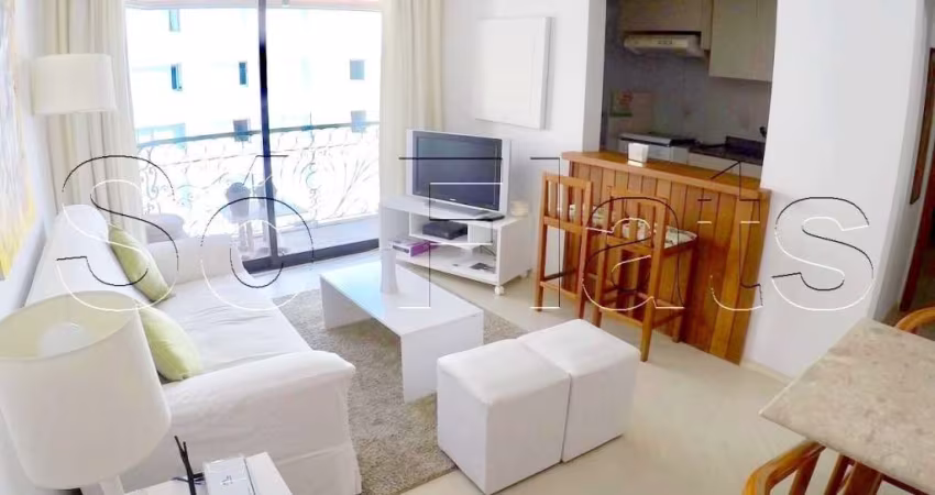 Flat nos Jardins, prox a Av. Rebouças, Paulista, rodeado por um vasto comércio em seu entorno
