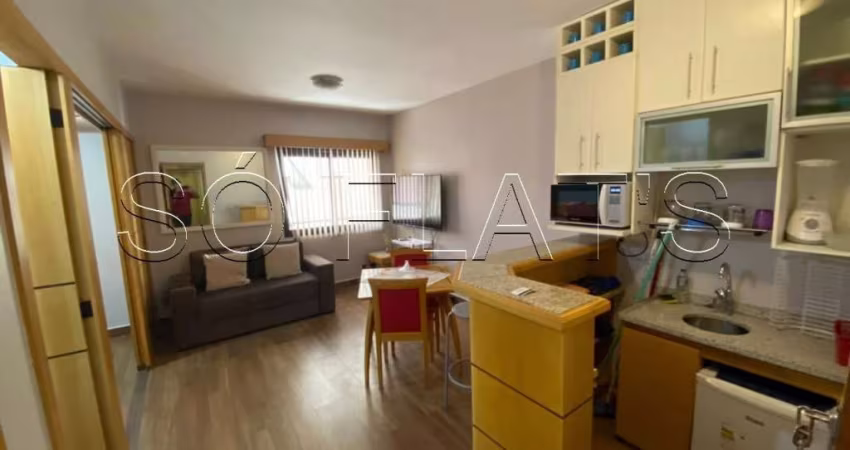 Flat totalmente reformado com 1 dormitório na Alameda Lorena no Jardins sem burocracia na locação.