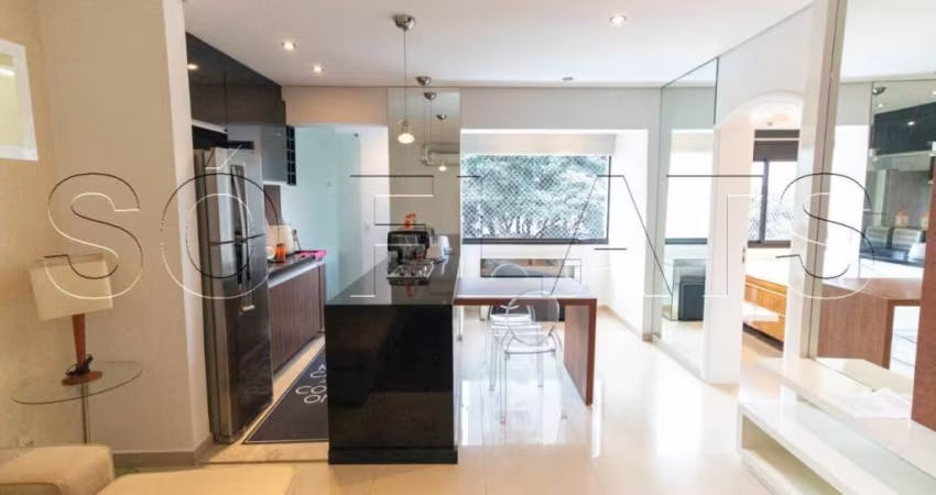 Flat para locação em Moema, Prox. A Av. Santo Amaro, com fácil acesso ao bairro da Vl. Olímpia.