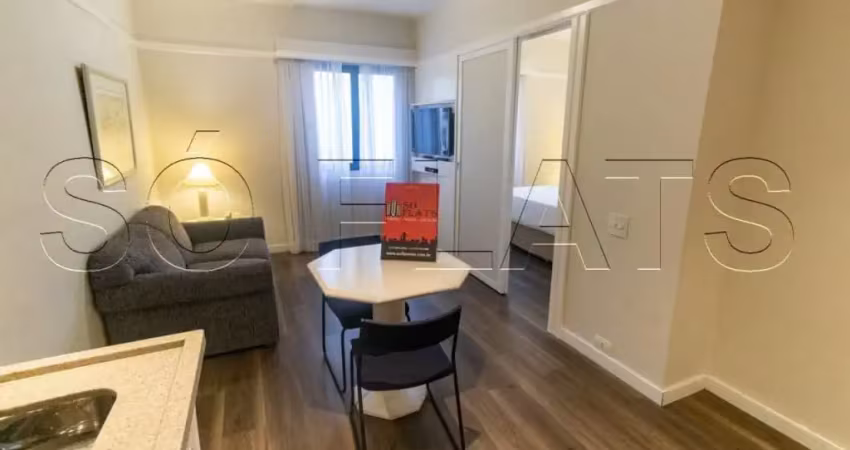 Ótima localização, Apartamento com serviços nos Jardins, para morar ou investir