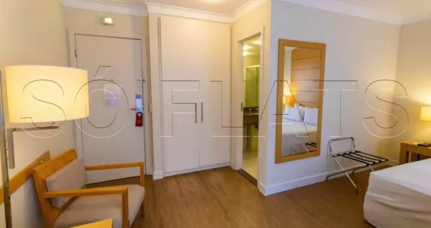 Flat com excelente localização 25m² 1 dorm, 1 vaga para investimento no campo belo