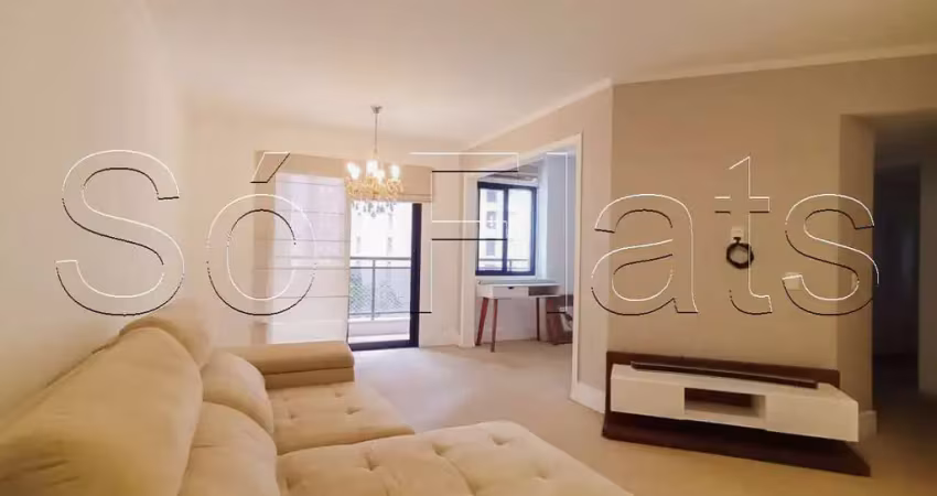 Apartamento para locação no the sutton house 120m² 2 dormitórios e 2 vagas e garagem