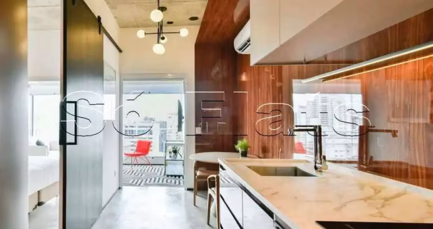 Apartamento para locação totalmente refinado na rua da consolação, próximo a mackenzie.