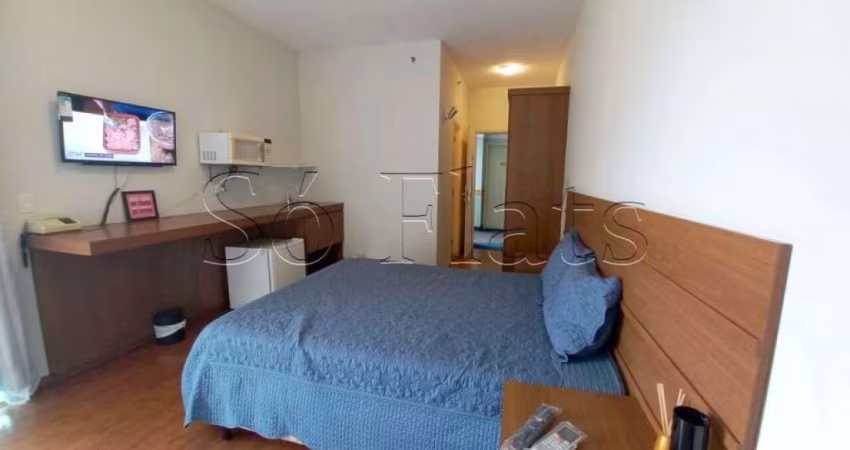 Apto no Comfort Ibirapuera contendo 26m², 1 dormitório e 1 vaga, disponível para locação
