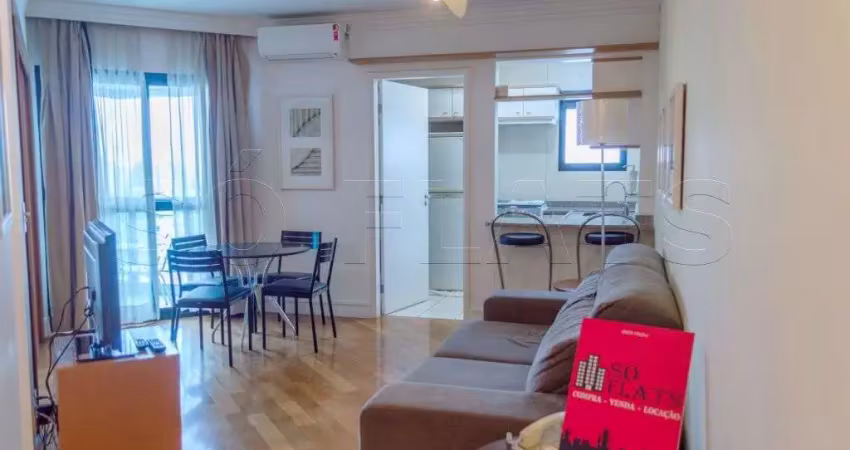 Flat no paradise garden com 60m², 2 dormitórios e 2 vagas disponível para locação no paraíso.