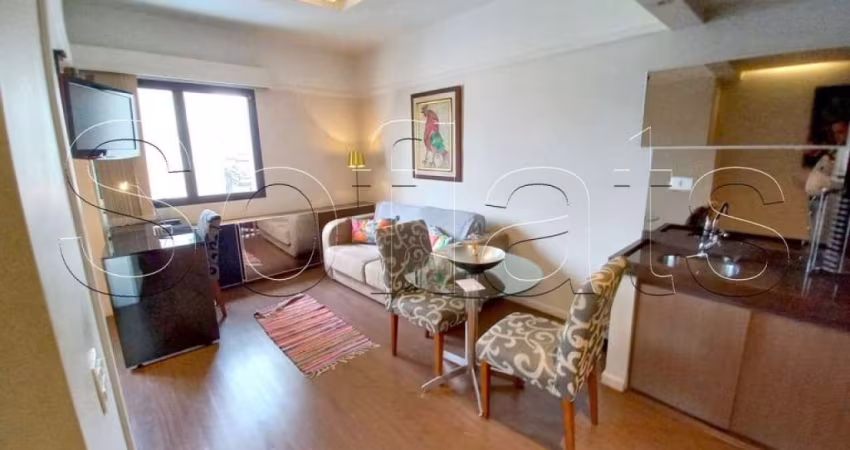 Apartamento com serviços, Flat Ninety na Al. Lorena, melhor localização do Jd. Paulista