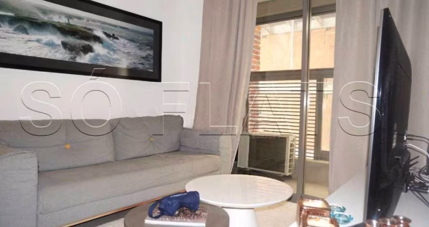 Studio com cozinha completa no Itaim, alto padrão, excelente para moradia ou investimento
