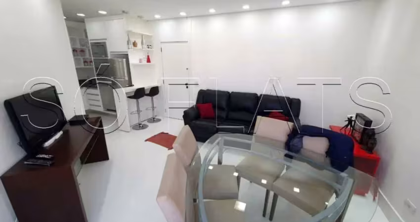 Apartamento com serviços com fácil acesso a marg pinheiros e pq. burle marx