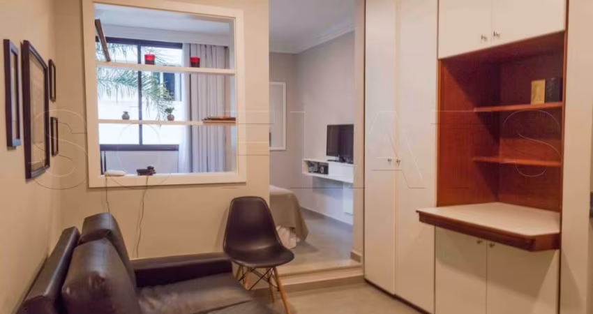 Studio Poeta Drummond 26,54m² para locação nos Jardins.