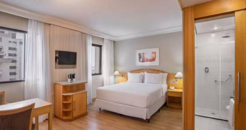 Flat Tryp Higienopolis disponível para venda com  27m² e 01 vaga de garagem