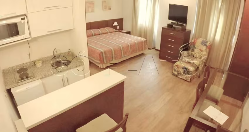Apartamento para locação no Melia Jardim Europa 30m², 1 dormitório e 1 vaga de garagem.