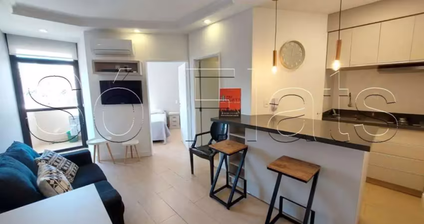Apartamento para locação no moema studio contendo 41 m², 1 dormitório e 1 vaga de garagem.