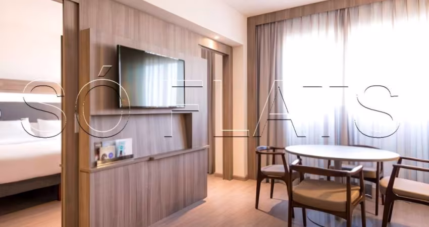 Novotel SP Berrini - apartamento com 26m² totalmente mobiliado.