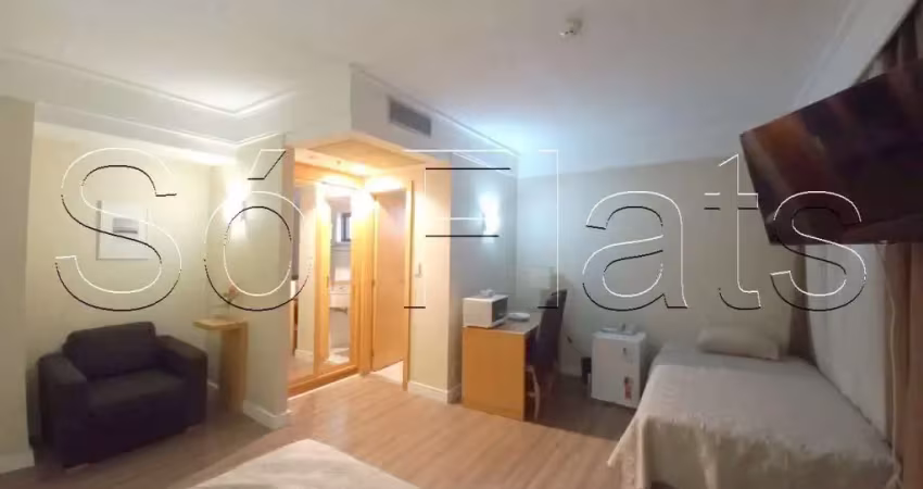 Apartamento slaviero guarulhos para locação com 28m², 1 dorm e 1 vaga de garagem
