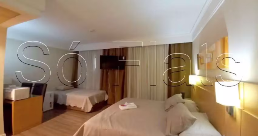 Flat slaviero guarulhos para locação com 28m², 1 dormitório 1 vaga de garagem.